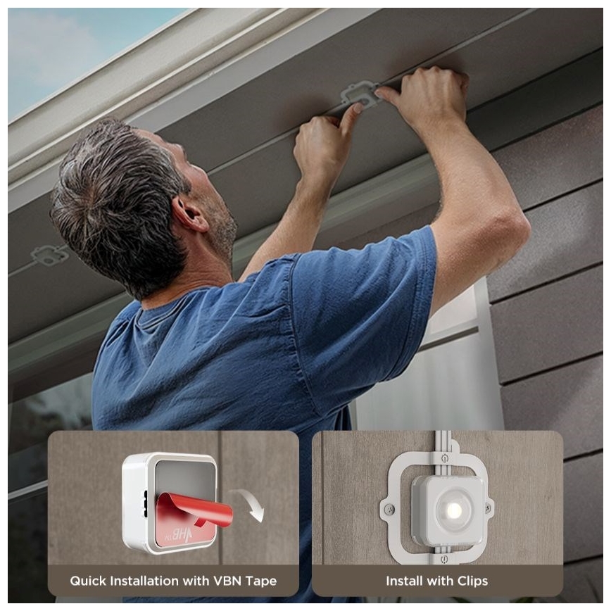 Govee - Cordão de downlights LED RGBIC 30 m Wi-Fi Matter IP67