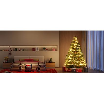 Govee - Corrente de Natal LED RGBICW para exterior 2700-6500K 20m Wi-Fi Matter IP66