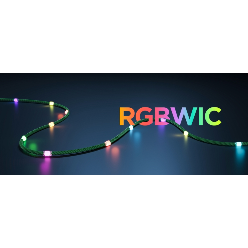 Govee - Corrente de Natal LED RGBICW para exterior 2700-6500K 20m Wi-Fi Matter IP66
