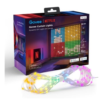 Govee - Corrente decorativa LED RGB regulável LED/15W/230V IP65 Wi-Fi