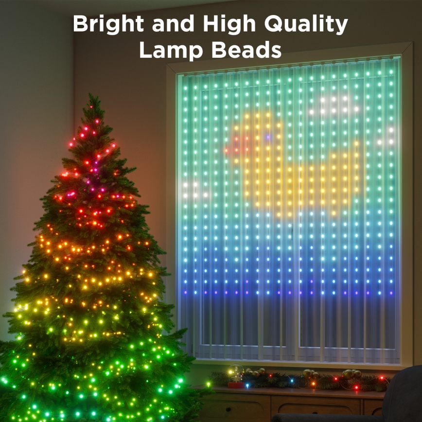 Govee - Corrente decorativa LED RGB regulável LED/15W/230V IP65 Wi-Fi