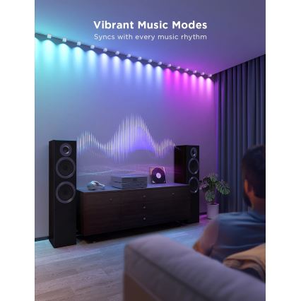 Govee - Downlights de cordas LED RGBIC 5m Wi-Fi