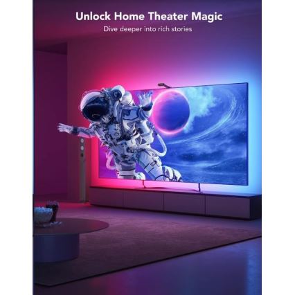 Govee - DreamView T2 DUAL TV 55-65 Iluminação LED Smart RGBIC Wi‑Fi + comando remoto