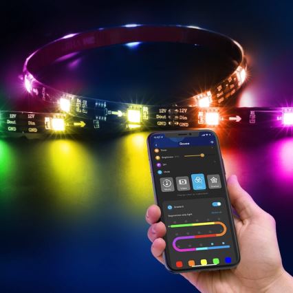 Govee - DreamView T2 DUAL TV 55-65 Iluminação LED Smart RGBIC Wi‑Fi + comando remoto