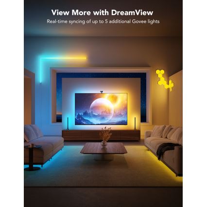 Govee - DreamView T2 DUAL TV 75-85 retroiluminação LED SMART RGBIC Wi-Fi + controlo remoto