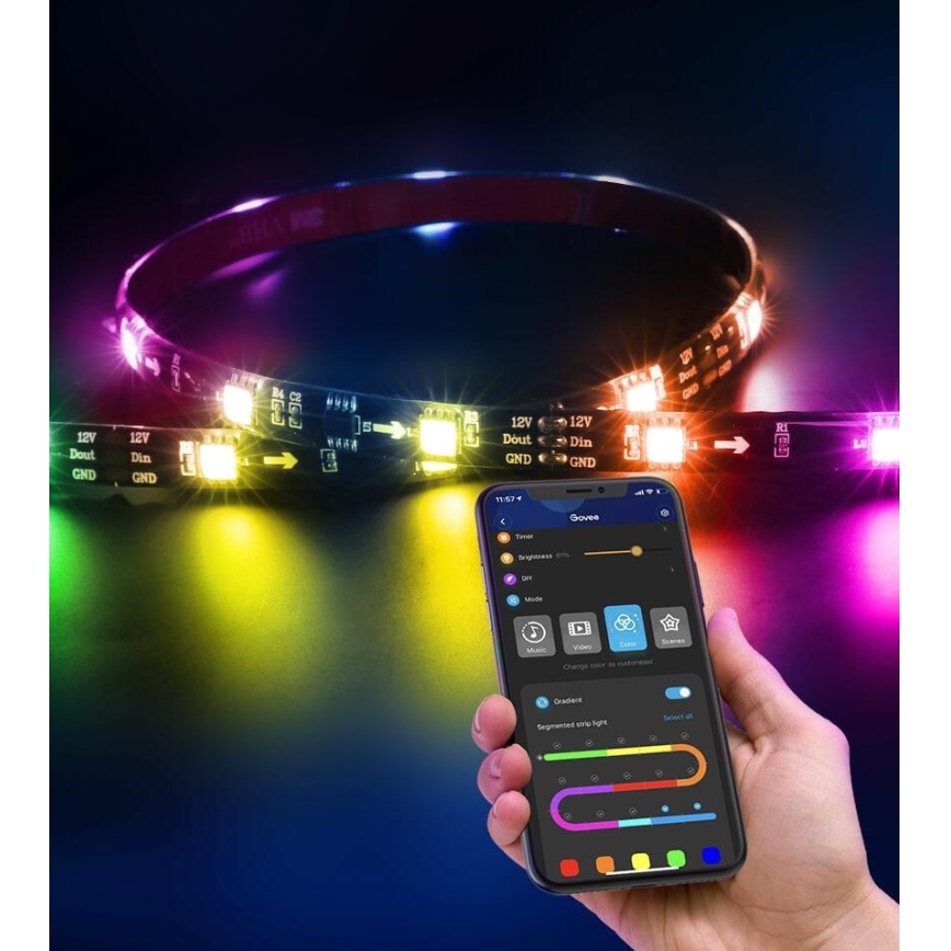 Govee - DreamView TV 55-65 SMART LED retroiluminação RGBIC Wi-Fi
