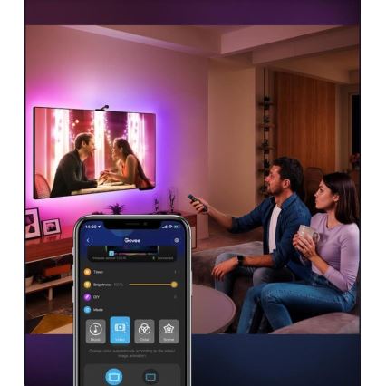 Govee - DreamView TV 55-65 SMART LED retroiluminação RGBIC Wi-Fi