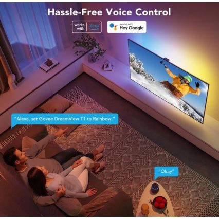 Govee - DreamView TV 55-65 SMART LED retroiluminação RGBIC Wi-Fi