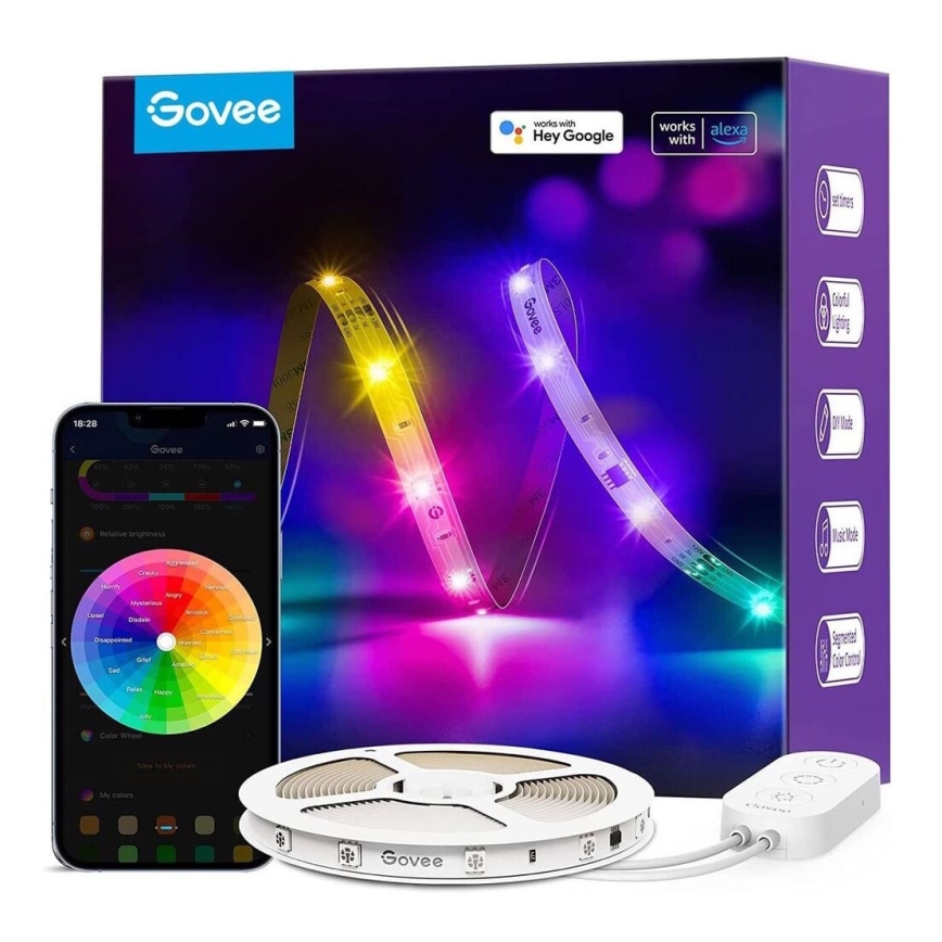 Govee - Fita LED Inteligente Wi-Fi RGBIC PRO 10m