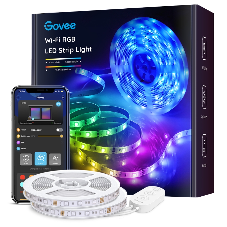 Govee - Fita LED RGB regulável SMART LED/36W/24V 10m Wi-Fi