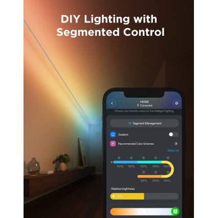 Govee - Fita LED RGBICWW pendente/36W/24V 4m Skyline Matter Wi-Fi