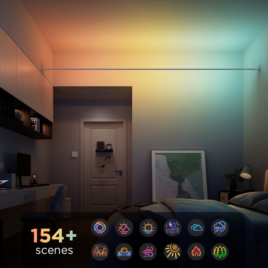 Govee - Fita LED RGBICWW pendente/36W/24V 4m Skyline Matter Wi-Fi