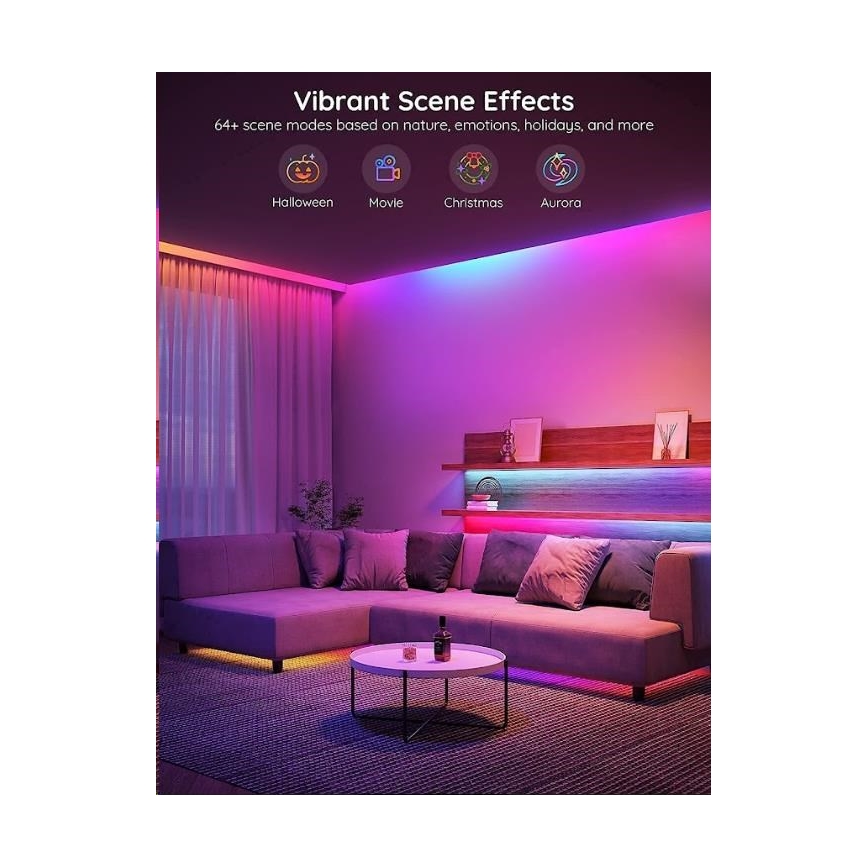 Govee - Fita LED Inteligente Wi-Fi RGBIC PRO 10m