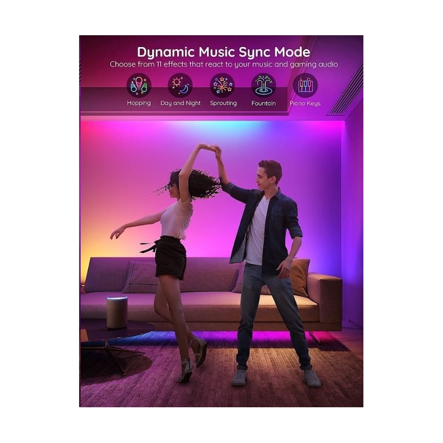 Govee - Fita LED Inteligente Wi-Fi RGBIC PRO 10m