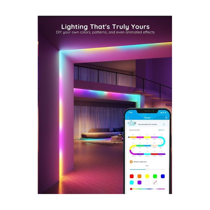 Govee - Fita LED Inteligente Wi-Fi RGBIC PRO 10m