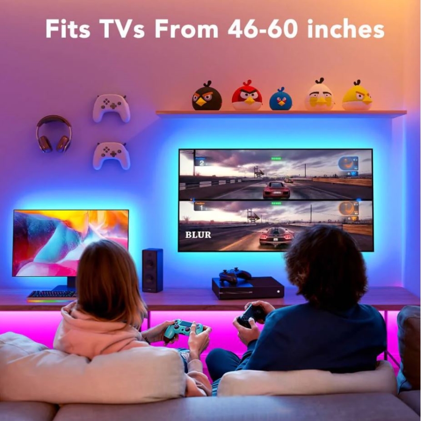 Govee - Iluminação LED SMART RGB para TV 46-60 + comando remoto