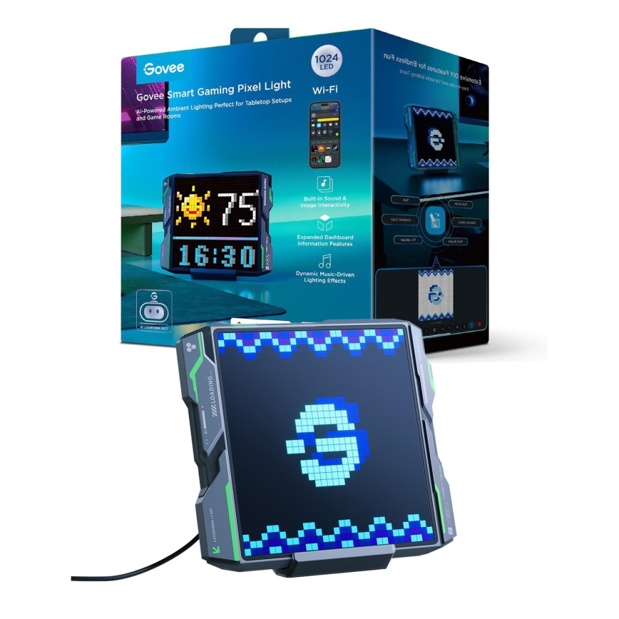 Govee - Iluminação Pixel 1024 Painel LED Matter LED/12W/12V Wi-Fi