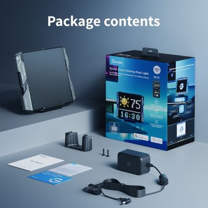 Govee - Iluminação Pixel 1024 Painel LED Matter LED/12W/12V Wi-Fi