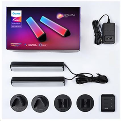 Govee - CONJUNTO 2x Flow Plus SMART LED para TV e Jogos - RGBICWW Wi-Fi