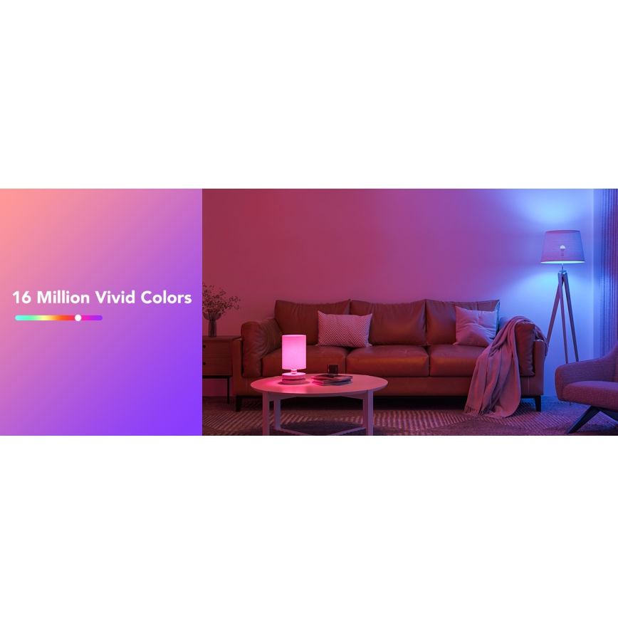 Govee - LED RGBWW Lâmpada regulável inteligente MATTER E27/9W/230V 2700-6500K Wi-Fi