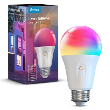 Govee - Lâmpada LED RGBWW dimerizável Smart MATTER E27/12W/230V 2700-6500K Wi-Fi