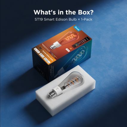 Govee - Lâmpada LED RGBWW regulável Smart MATTER ST64 E27/5W/230V 2700-6500K Wi-Fi