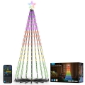 Govee - LED RGBIC Árvore de Natal com estrela LED/15W/230V IP65 1,8m Matter Wi-Fi