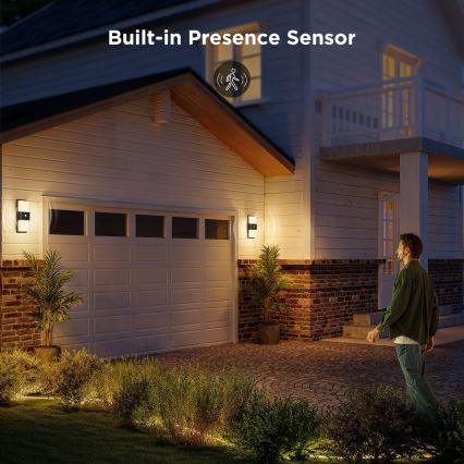 Govee - LED RGBIC Aplique de parede para exterior dimmerizável com sensor MATTER LED/230V IP65 2700-6500K Wi-Fi