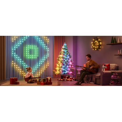 Govee - LED RGBICW Luzes de Natal para exterior 2700-6500K 20m Wi-Fi Matter IP65