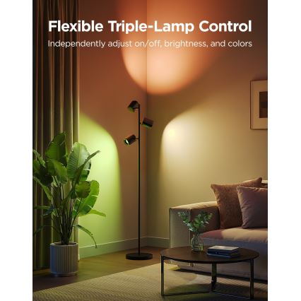 Govee - LED RGBICWW Candeeiro de pé regulável TREE MATTER LED/48W/230V Wi-Fi