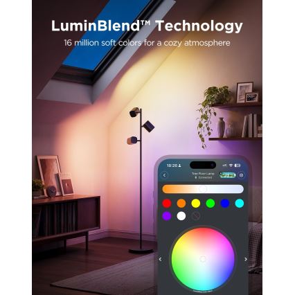 Govee - LED RGBICWW Candeeiro de pé regulável TREE MATTER LED/48W/230V Wi-Fi