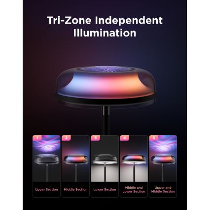 Govee - LED RGBICWW Candeeiro de pé dimerizável UPLIGHTER MATTER LED/24W/230V Wi-Fi