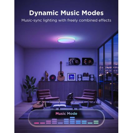 Govee - LED RGBICWW Luminária de teto dimerizável LED/55W/230V Ø 46 cm Matter Wi-Fi
