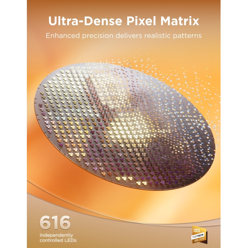 Govee - LED RGBICWW Luminária de teto dimerizável LED/55W/230V Ø 53 cm Matter Wi-Fi