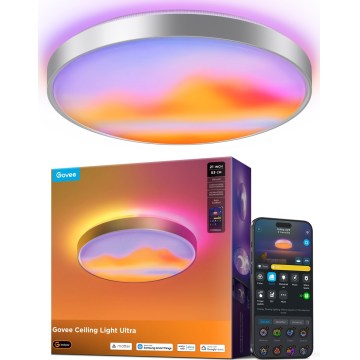 Govee - LED RGBICWW Luminária de teto dimerizável LED/55W/230V Ø 53 cm Matter Wi-Fi