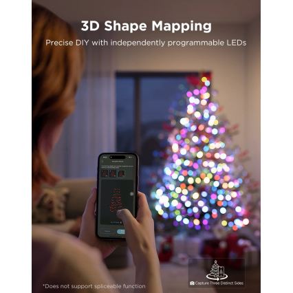 Govee - LED RGBWIC Guirlanda de luzes de Natal para exterior 2700-6500K 30m Wi-Fi Matter IP65