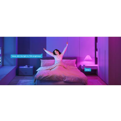 Govee - Lâmpada LED RGBWW dimerizável Smart MATTER E27/12W/230V 2700-6500K Wi-Fi