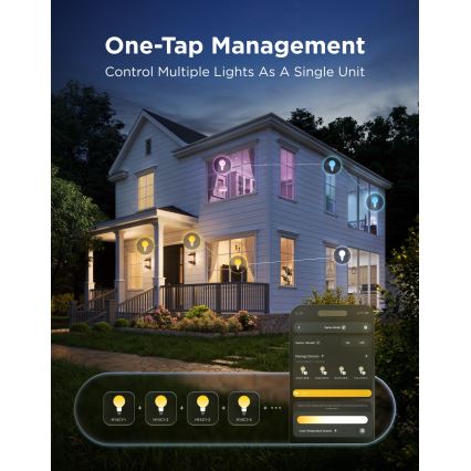 Govee - Lâmpada LED RGBWW regulável Smart MATTER G80 E27/5W/230V 2700-6500K Wi-Fi
