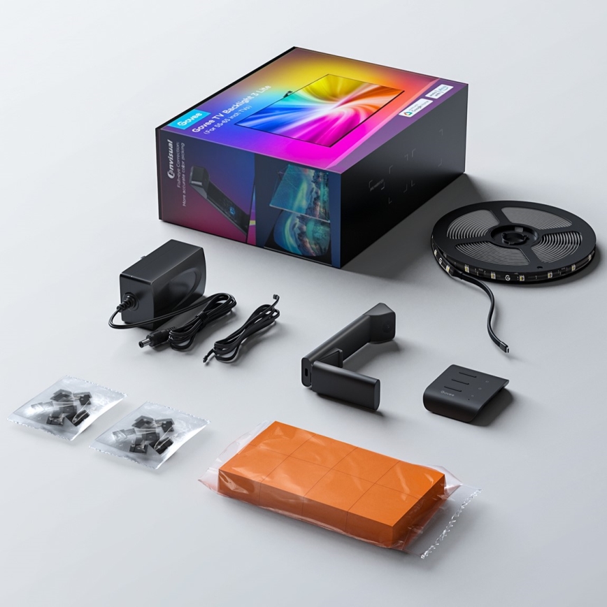 Govee - Luz de fundo para TV 3 Lite TV 55-65” SMART LED RGBICW Wi-Fi IP67 + comando