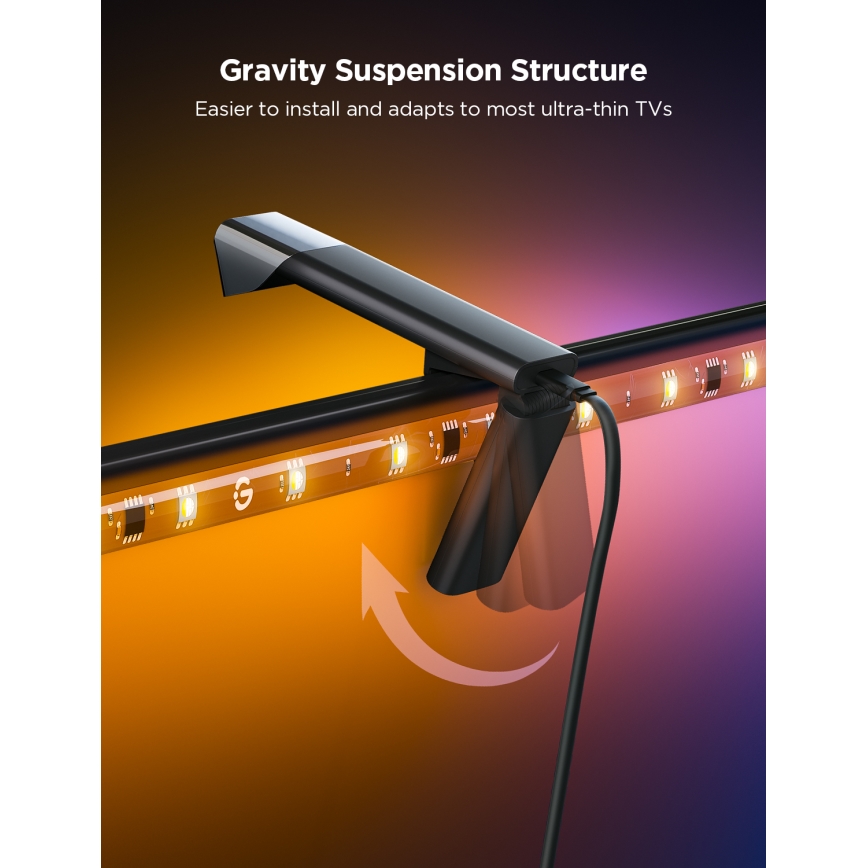 Govee - TV Backlight 3 Lite TV 75-85 SMART LED retroiluminação RGBICW Wi-Fi IP67