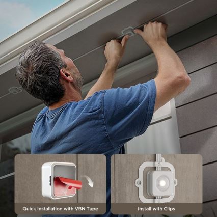 Govee - Luzes em corda LED RGBIC 30m Wi-Fi Matter IP67