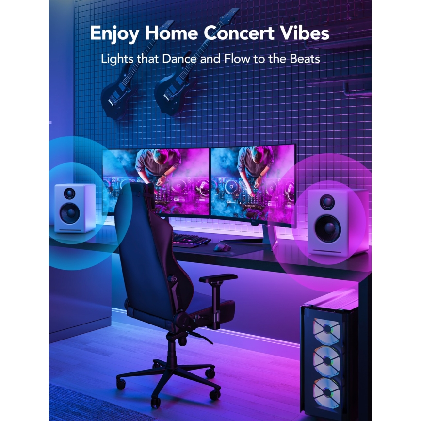 Govee - M1 PRO PREMIUM Fita LED inteligente RGBICW+ 2m Wi-Fi Matter