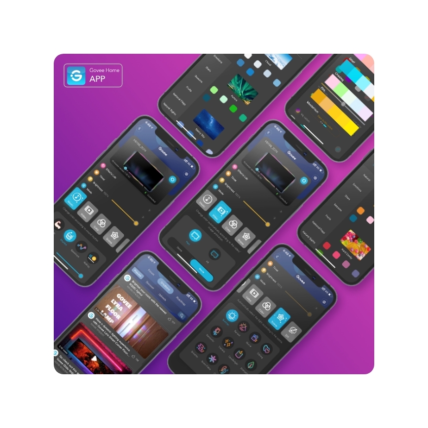 Govee - M1 PRO PREMIUM Fita LED inteligente RGBICW+ 2m Wi-Fi Matter