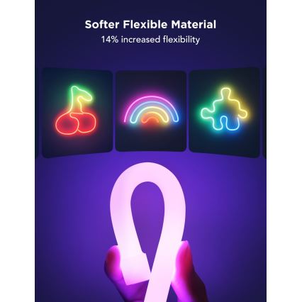 Govee - Neon 2 MATTER, fita LED flexível de 3 m RGBIC com Wi-Fi