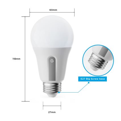 Govee - Conjunto de 2 lâmpadas LED reguláveis Smart MATTER A60 E27/9W/230V 2700-6500K Wi-Fi