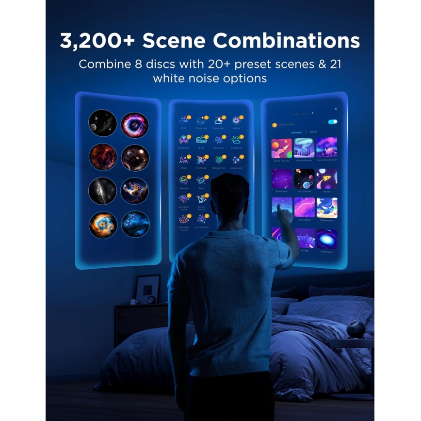 Govee - Projetor de Luz Galaxy 2 Pro Matter com altifalante Wi-Fi