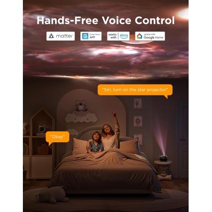 Govee - Projetor de Luz Galaxy 2 Pro Matter com altifalante Wi-Fi