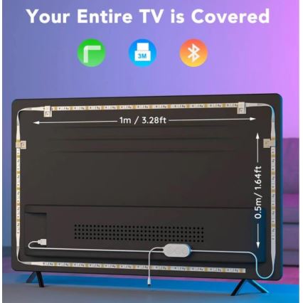 Govee - Retroiluminação LED inteligente RGB para TV 46-60