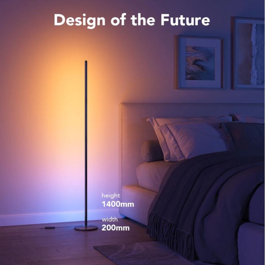 Govee - RGBICW Smart Canto Floor Lamp Wi-Fi