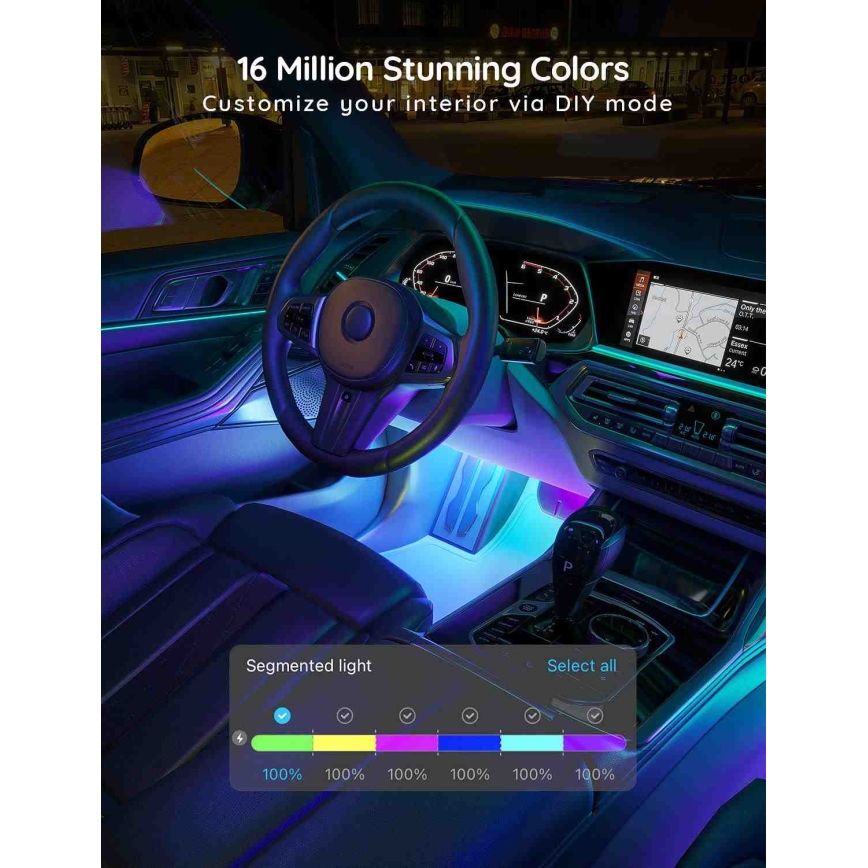 Govee - Smart LED tiras para carros - RGBIC